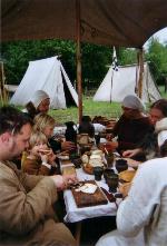 Familia ministerialis beim Essen