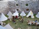 Abendessen im Burghof